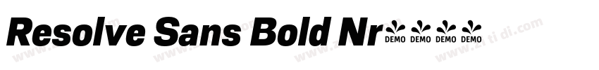 Resolve Sans Bold Nr字体转换